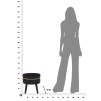TABURET PARIS NEGRU CM Ø 35X40,5
