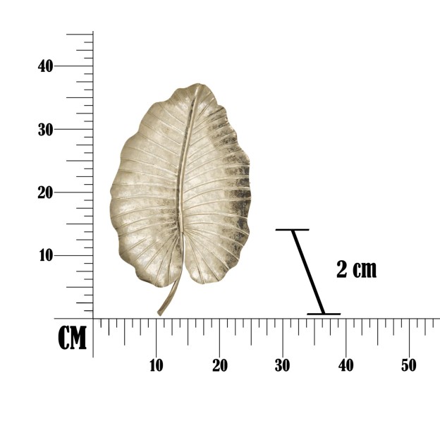 DECOR LEAF GLAM -A- CM 23X2X35,5