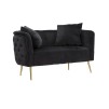 CANAPEA BUCAREST NEGRA CM 127X74X71