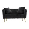 CANAPEA BUCAREST NEGRA CM 127X74X71