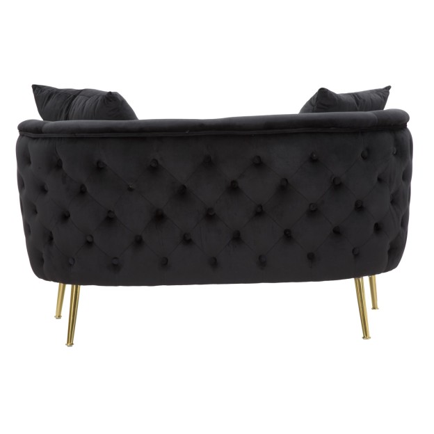 CANAPEA BUCAREST NEGRA CM 127X74X71