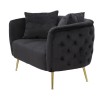 CANAPEA BUCAREST NEGRA CM 127X74X71