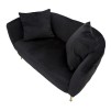 CANAPEA BUCAREST NEGRA CM 127X74X71
