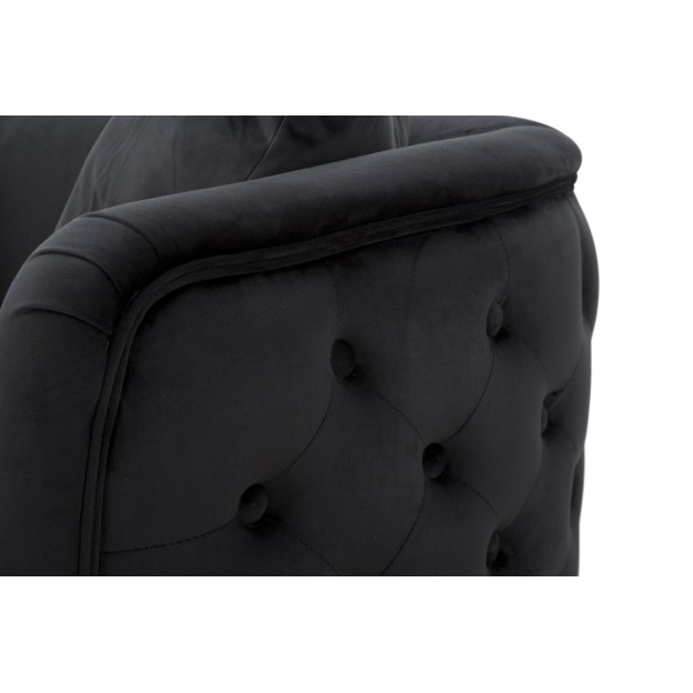 CANAPEA BUCAREST NEGRA CM 127X74X71