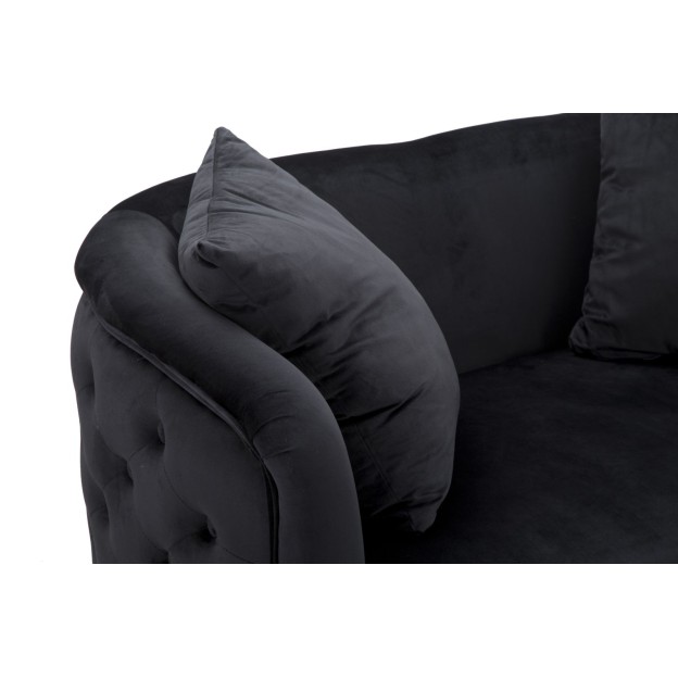 CANAPEA BUCAREST NEGRA CM 127X74X71