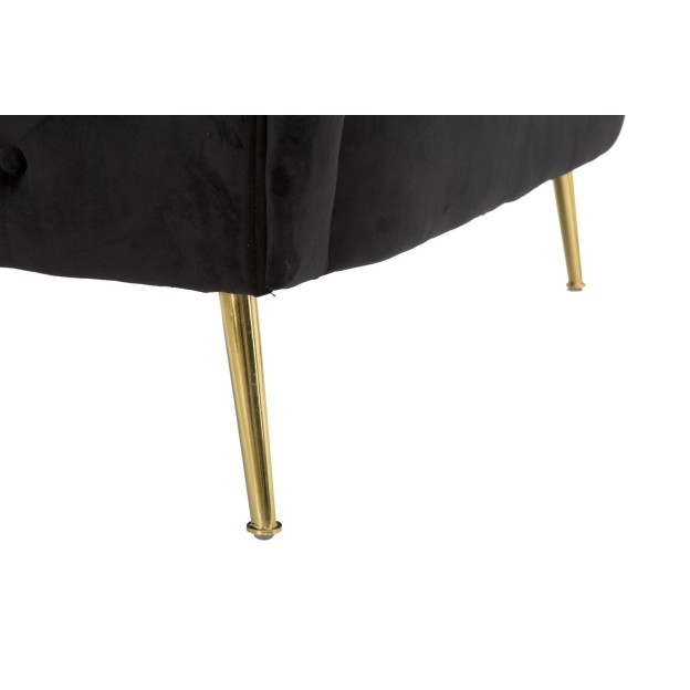 CANAPEA BUCAREST NEGRA CM 127X74X71