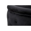 CANAPEA BUCAREST NEGRA CM 127X74X71