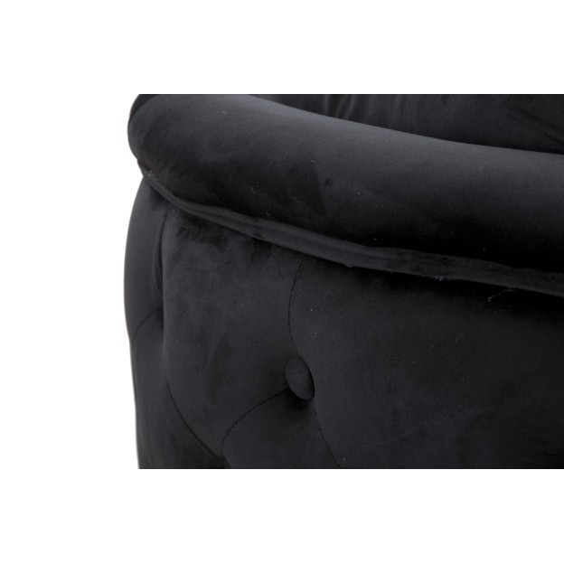 CANAPEA BUCAREST NEGRA CM 127X74X71