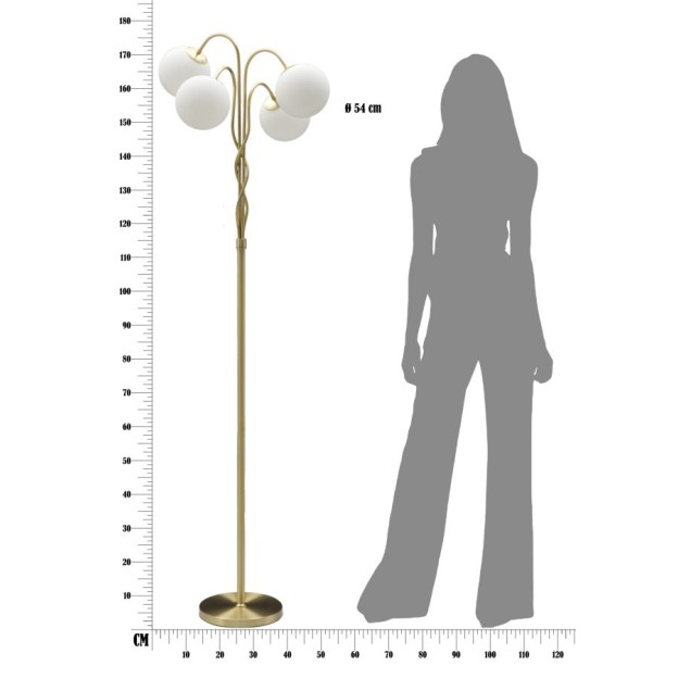 LAMPADAR GLAMMY 4 LUMINI CM Ø 54X176