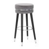 TABURET DE BAR PARIS GRIGIO/SILVER CM Ø 35X74