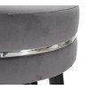 TABURET DE BAR PARIS GRIGIO/SILVER CM Ø 35X74