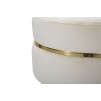 TABURET PARIS CREMA/GOLD 35X40,5
