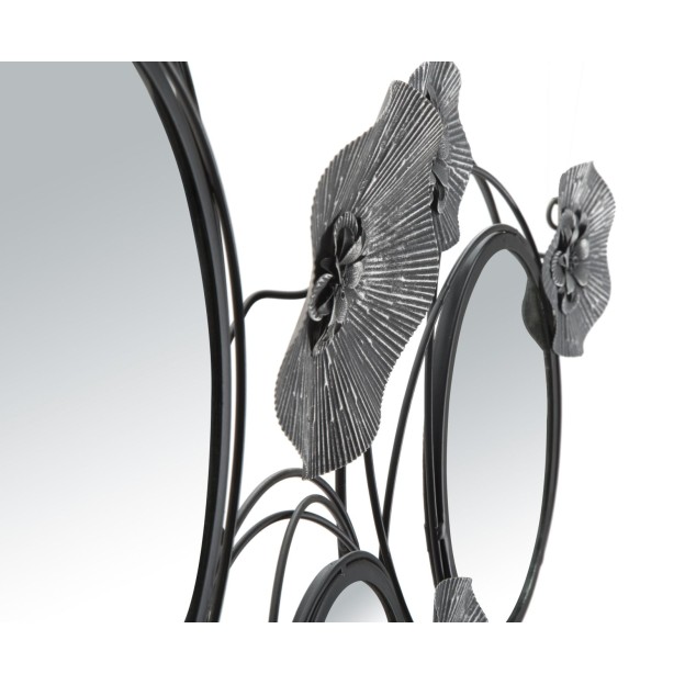 PANOU FIER CU OGLINDĂ ROTUNDA 117X5,5X49