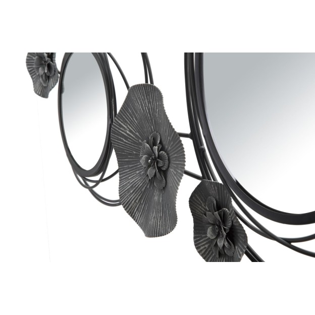 PANOU FIER CU OGLINDĂ ROTUNDA 117X5,5X49