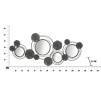 PANOU FIER CU OGLINDĂ ROTUNDA 117X5,5X49