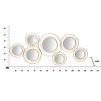 PANOU FIER CU OGLINDĂ ROTUNDA 124,5X4X53,5