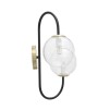 LAMPĂ DE PERETE FIER NEGRU CM 36x24x45