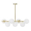 PLAFONIERA GLAMMY 7 LUCI CM 81x30x74