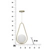 PLAFONIERA GLAMMY DROP CM 24x20x46