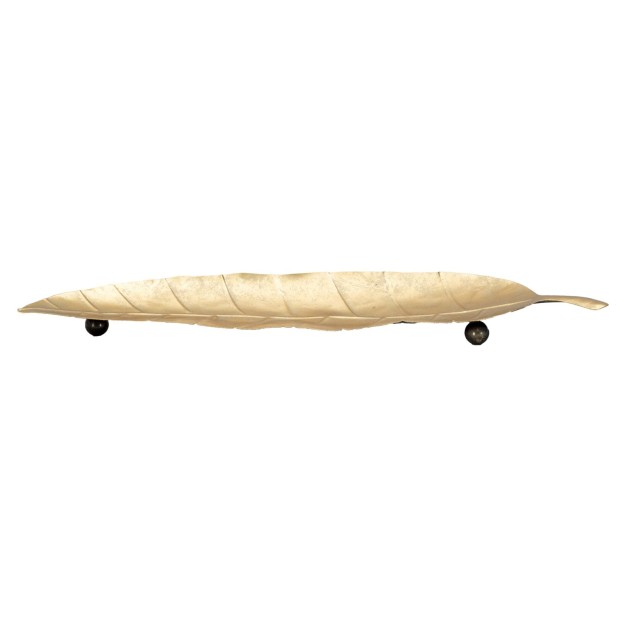 TAVA DECORATIVA FOGLIA LUNGA CM 38X3X11