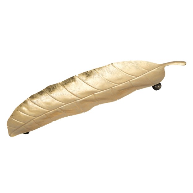 TAVA DECORATIVA FOGLIA LUNGA CM 38X3X11