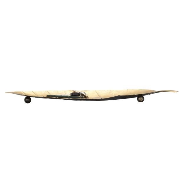 TAVA DECORATIVA FOGLIA LUNGA CM 38X3X11