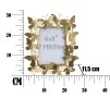 RAMA FOTO BUTTERFLY GLAM 28X11,5X30,5 (DIMENSIUNE POZA 15X20)