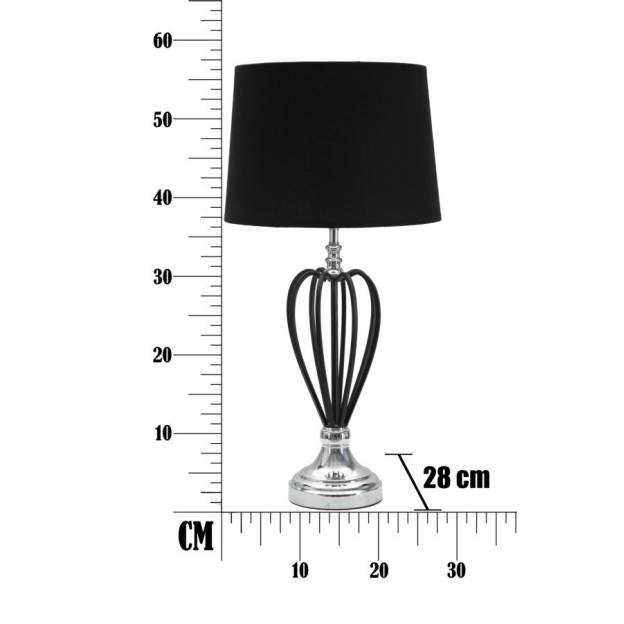 LAMPĂ DE MASA DARKY SILVER CM Ø 28X56