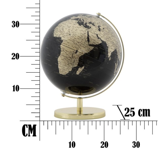 GLOBE PAMANTESC GOLD CM Ø 25X34