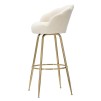 TABURET DE BAR VIENNA CREMA CM 55X53X110