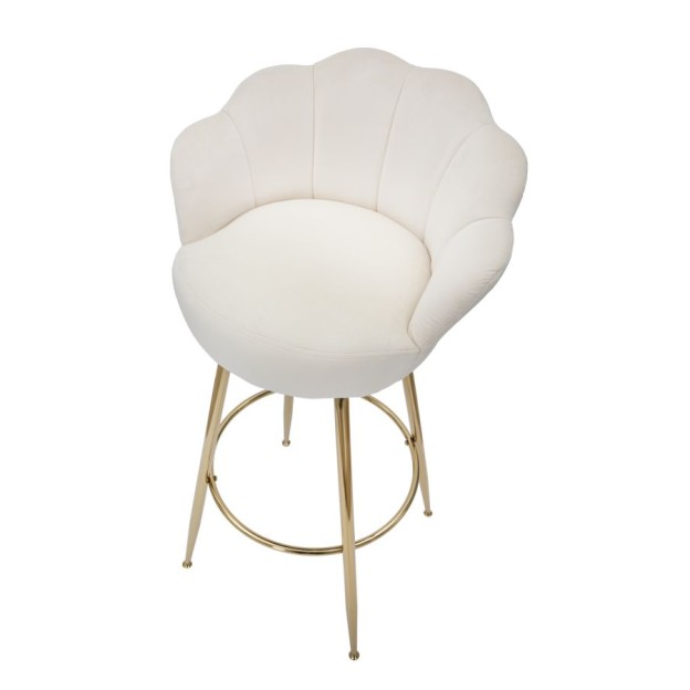 TABURET DE BAR VIENNA CREMA CM 55X53X110