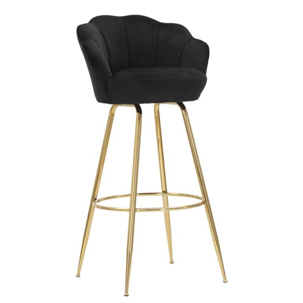 TABURET DE BAR BAR VIENNA NERO CM 55X53X110