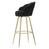 TABURET DE BAR BAR VIENNA NERO CM 55X53X110