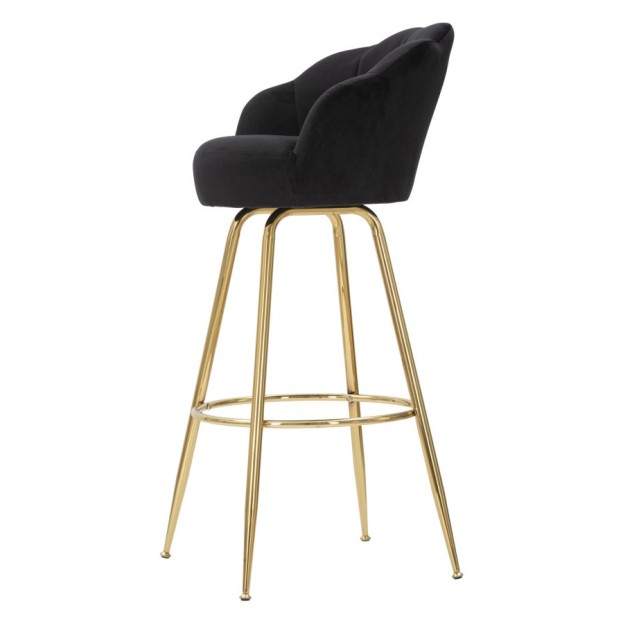 TABURET DE BAR BAR VIENNA NERO CM 55X53X110