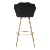 TABURET DE BAR BAR VIENNA NERO CM 55X53X110