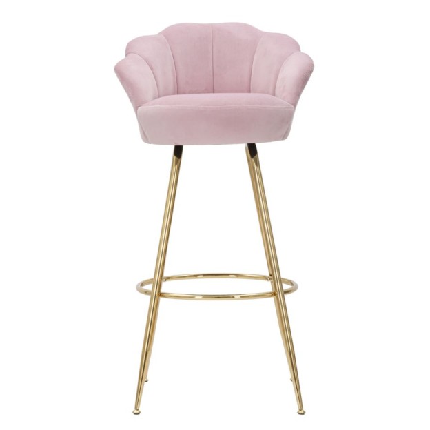TABURET BAR BAR VIENNA ROSA CM 55X53X110