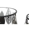 SET 2 MESE FERRO E LEGNO FOGLIE 38X55-33X50