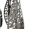 SET 2 MESE FERRO E LEGNO FOGLIE 38X55-33X50