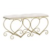 BANCĂ INIMA CREMA CM 105X37,5X51,5
