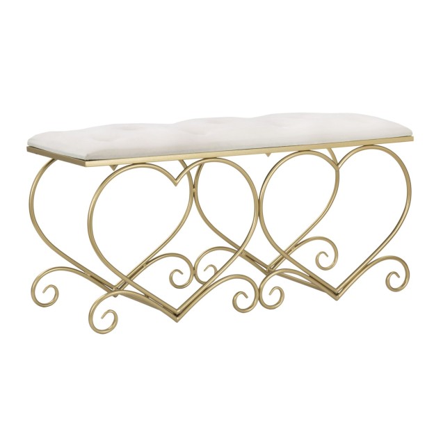BANCĂ INIMA CREMA CM 105X37,5X51,5
