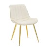 SCAUN PARIS CREMA/GOLD SET 2 PZ CM 51X59X79