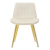 SCAUN PARIS CREMA/GOLD SET 2 PZ CM 51X59X79