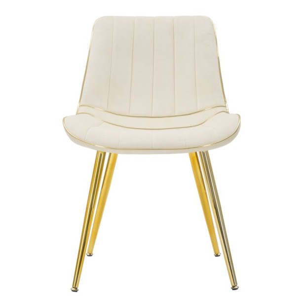 SCAUN PARIS CREMA/GOLD SET 2 PZ CM 51X59X79