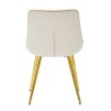 SCAUN PARIS CREMA/GOLD SET 2 PZ CM 51X59X79