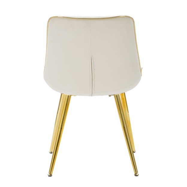 SCAUN PARIS CREMA/GOLD SET 2 PZ CM 51X59X79