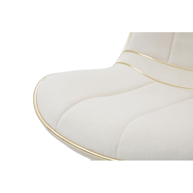 SCAUN PARIS CREMA/GOLD SET 2 PZ CM 51X59X79