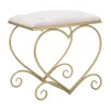 TABURET HEART ROSA CM 50X37,5X51,5