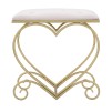 TABURET HEART ROSA CM 50X37,5X51,5