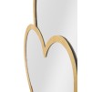 OGLINDA DE PERETE GLAM DUBLĂ INIMĂ 65X2X50