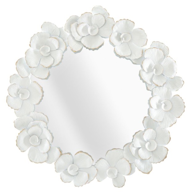 OGLINDA DE PERETE FLORE ALBA 82X2,6X85,5